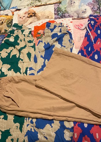 Kadın Camel Renk Salaş Kumaş Pantolon
