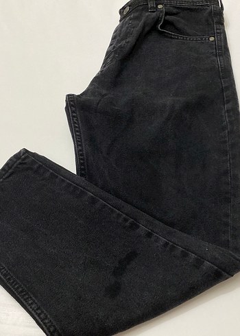 Siyah Düğmeli erkek Denim Pantolon - Görsel 4