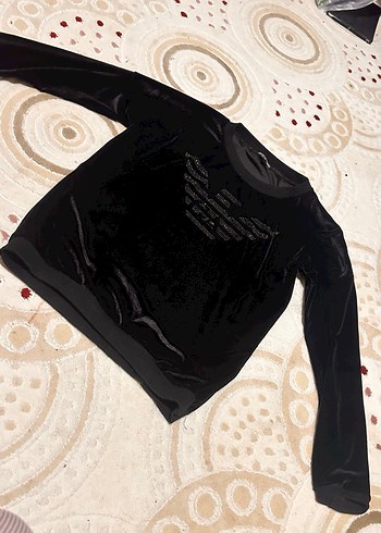 Siyah Nakışlı Uzun Kollu Gotik Bluz - Görsel 3