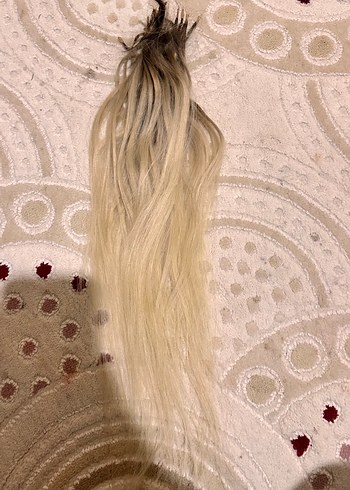 Bej Püsküllü İpeksi Saç Aksesuarı - Görsel 2