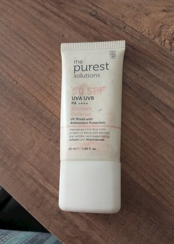 The Purest Solutions pembe güneş kremi