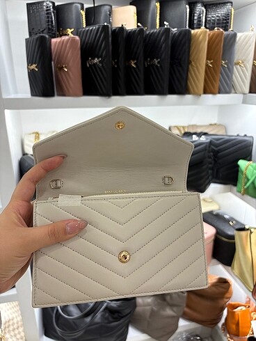 Yves Saint Laurent Yves Saint Laurent Cassandre Quilted Chain Wallet