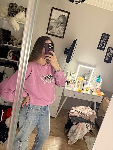 Twist Twist baskılı sweatshirt