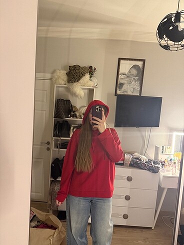 Stradivarius Stradivarius kırmızı sweatshirt