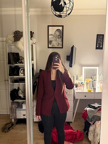 Sarar bordo blazer