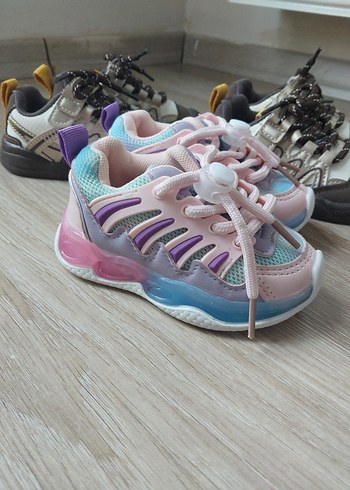 Kız Çocuk Renkli Bağcıksız Spor Ayakkabı - Görsel 5