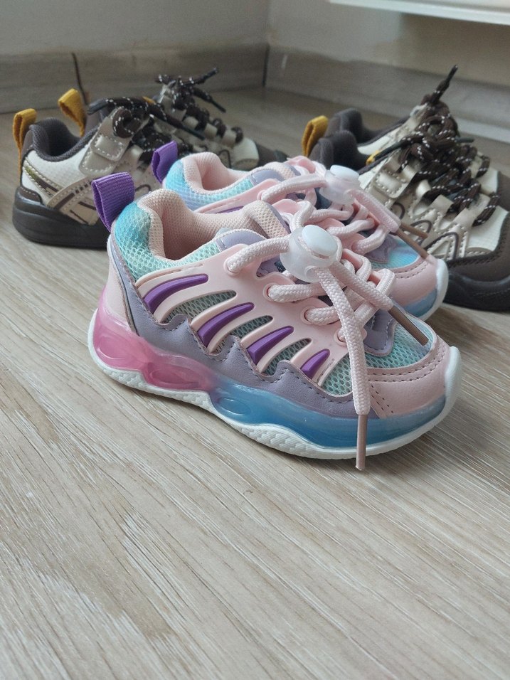 Kız Çocuk Renkli Bağcıksız Spor Ayakkabı - Görsel 5