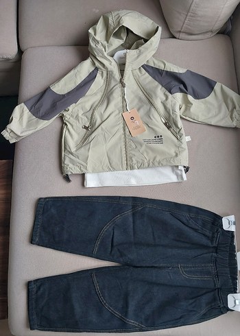 Erkek Çocuk Gri Fermuarlı Street Wear Mont - Görsel 5