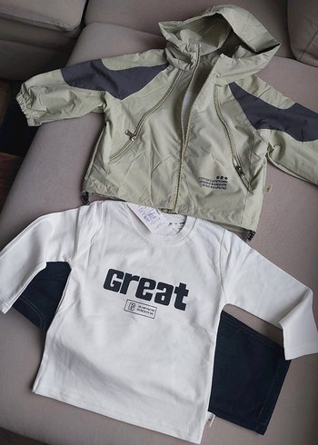 Erkek Çocuk Gri Fermuarlı Street Wear Mont - Görsel 4