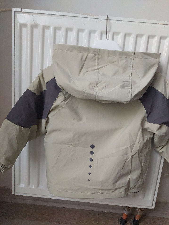 Erkek Çocuk Gri Fermuarlı Street Wear Mont - Görsel 2