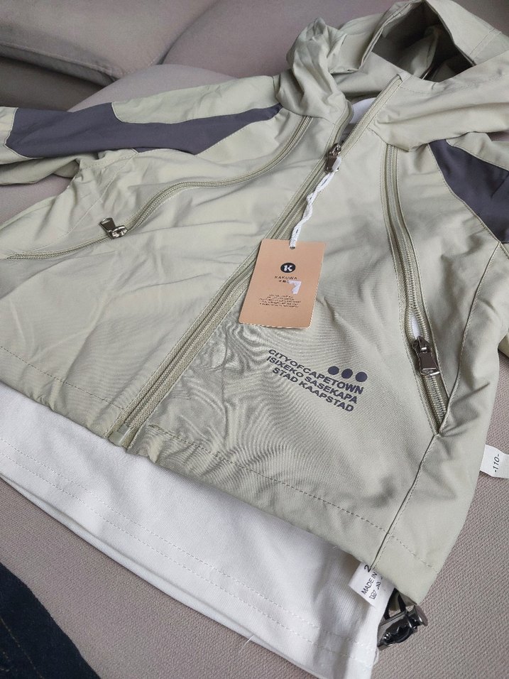 Erkek Çocuk Gri Fermuarlı Street Wear Mont - Görsel 3