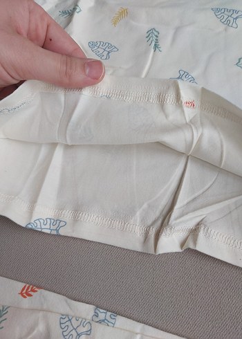 Mavi Pamuklu Uzun Kollu Bebek Takımı pijama takım - Görsel 9