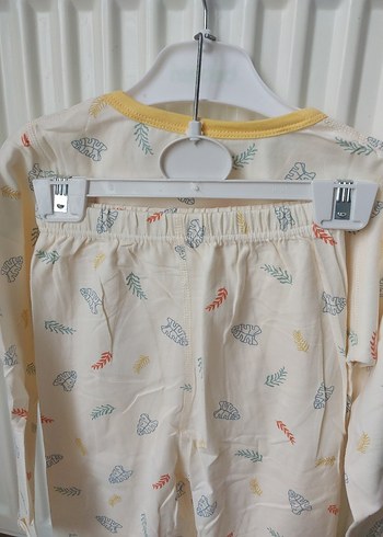 Mavi Pamuklu Uzun Kollu Bebek Takımı pijama takım - Görsel 11