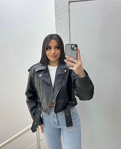 Bershka DERİ CEKET KISA