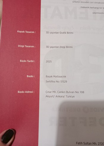 AYT Matematik 3D Video Destekli Defter