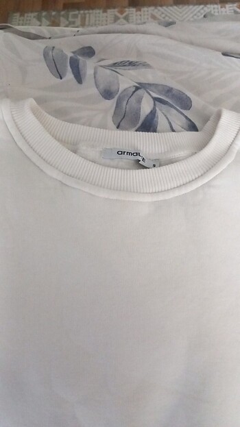 Arma marka beyaz sweatshirt