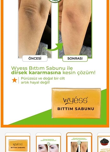 Beden Wyess hakiki doğal bıttım sabunu