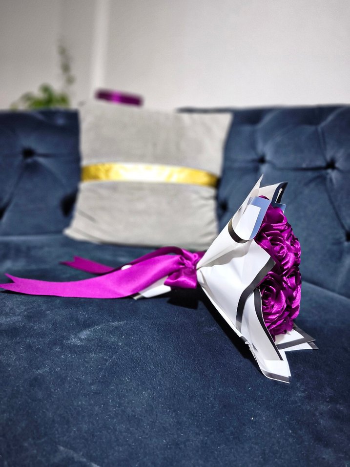 11 li mürdüm gül buketi - Görsel 2