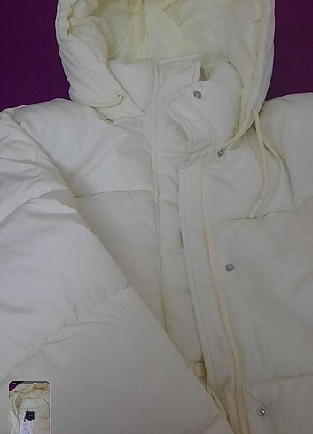s Beden beyaz Renk Pull and bear mont