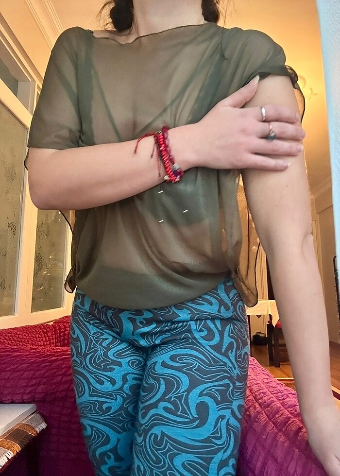 Tül bluz - Görsel 3