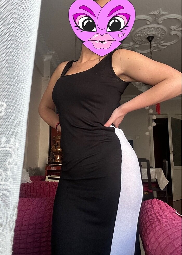 Yırtmaçlı elbise - Görsel 4