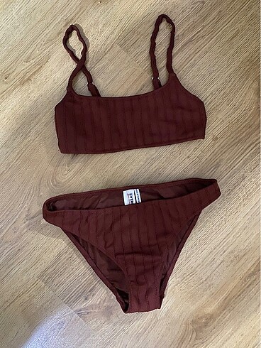 Koton kahverengi bikini takımı