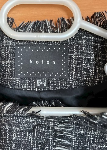 Düğmeli Gri Midi Kadın Ceket - Görsel 5