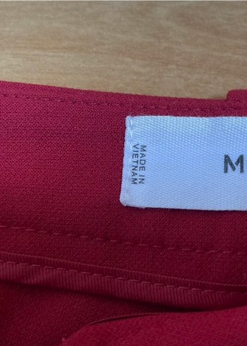 Bordo Mango Kumaş Kadın Pantolon - Görsel 5