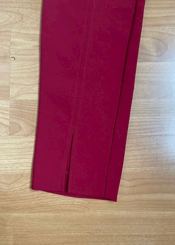 Bordo Mango Kumaş Kadın Pantolon - Görsel 3