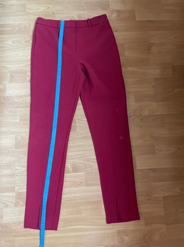 Bordo Mango Kumaş Kadın Pantolon - Görsel 2