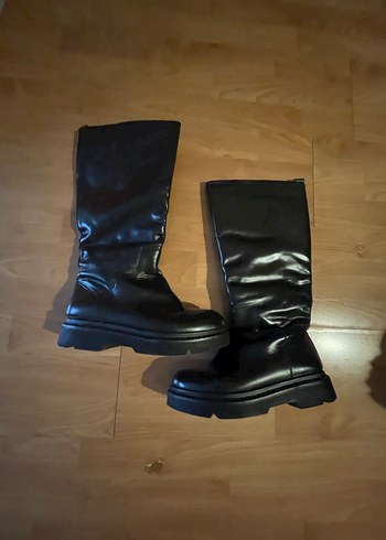 Kadın Hakkiki Deri Siyah Bot - Görsel 2