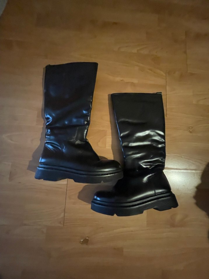 Kadın Hakkiki Deri Siyah Bot - Görsel 2