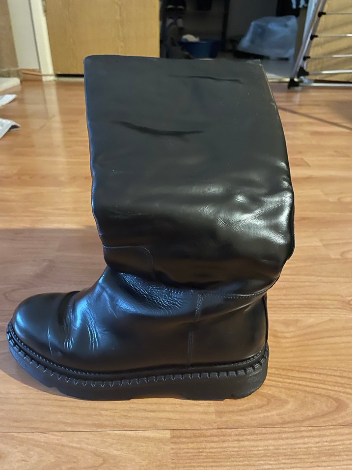 Kadın Hakkiki Deri Siyah Bot - Görsel 3