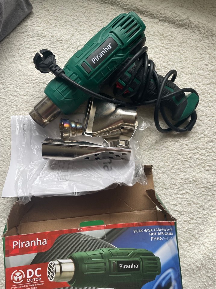 Piranha 2000W Yeşil Sıcak Hava Tabancası - Görsel 2