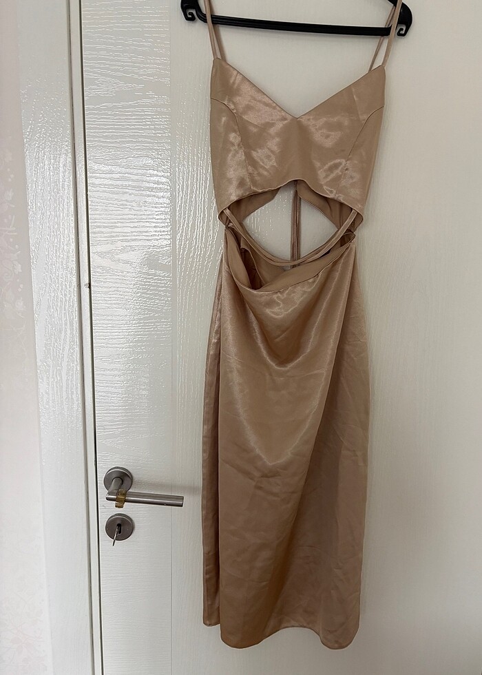 Saten elbise - Görsel 5