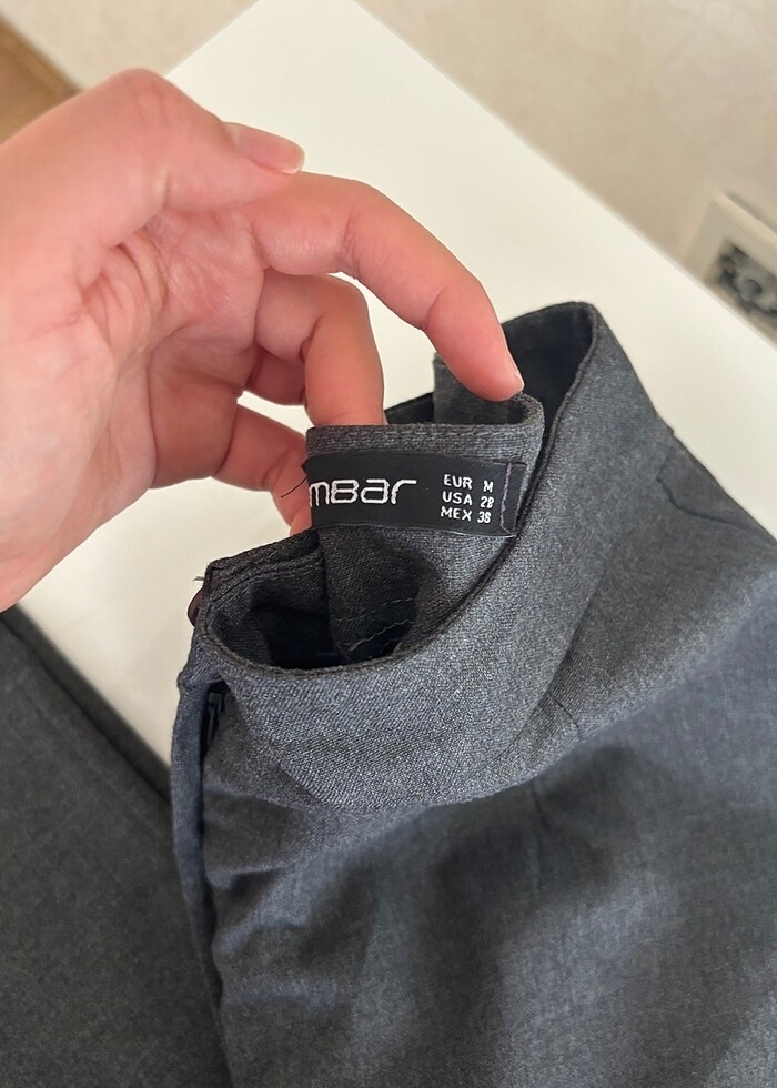 Keten kumaş pantolon - Görsel 2