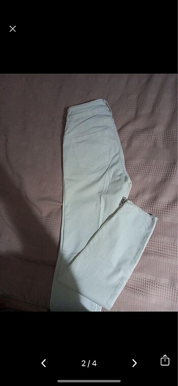 Liu Jo lui jo beyaz denim pantolon
