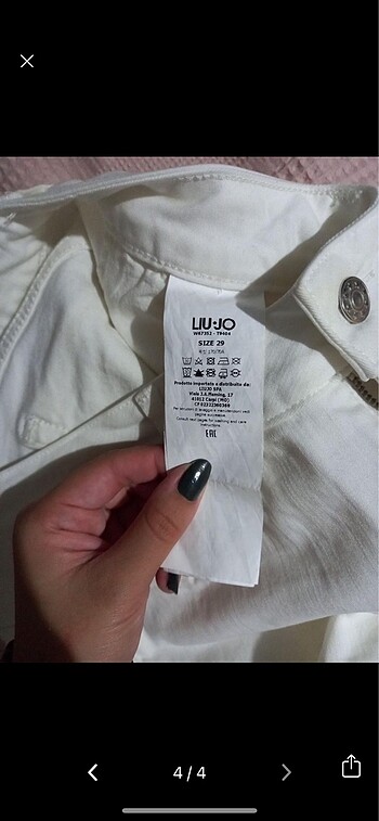 29 Beden beyaz Renk lui jo beyaz denim pantolon