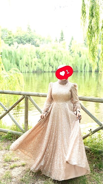 Bir kere giyilmiş nişan elbisesi