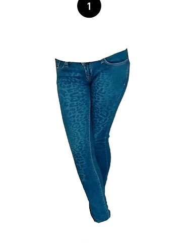 Leopar desenli skinny jeans