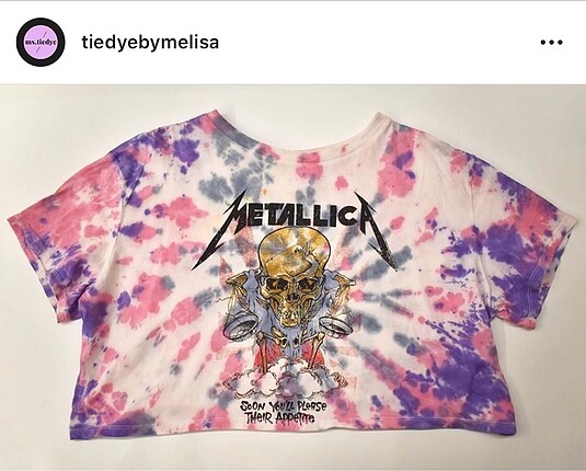 Metallica crop tişört