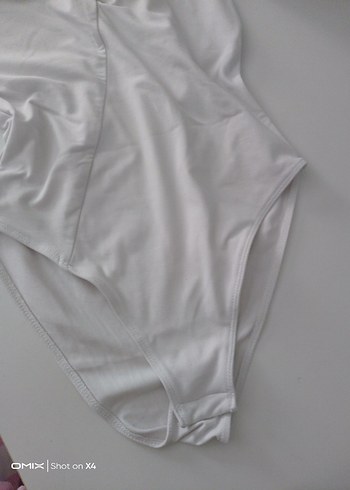 xs Beden Beyaz Drapeli Kadın Monokini