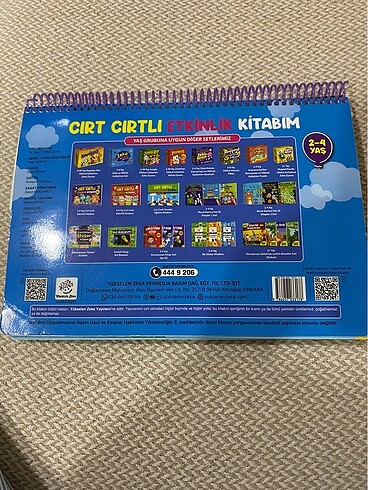 Cırt cırtlı etkinlik kitabı 2-4 yaş