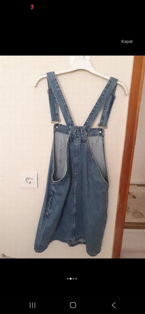 Mavi Denim Askılı Salopet - Görsel 2