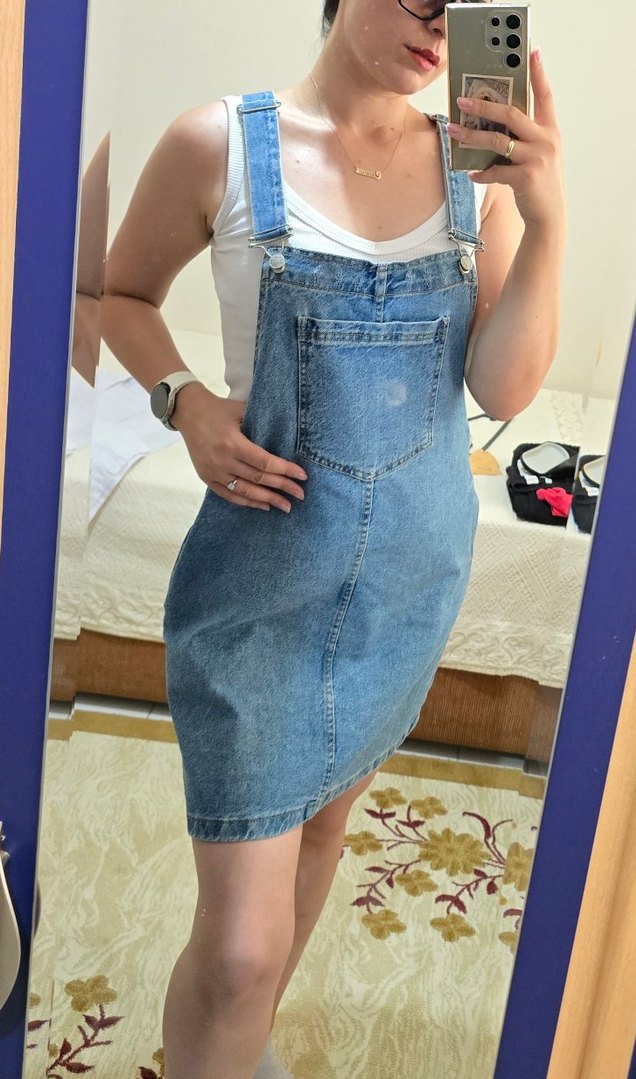 Mavi Denim Askılı Salopet - Görsel 3