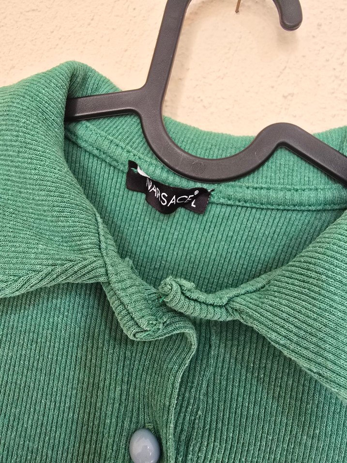 Kolsuz Yeşil Polo Tişört - Görsel 2