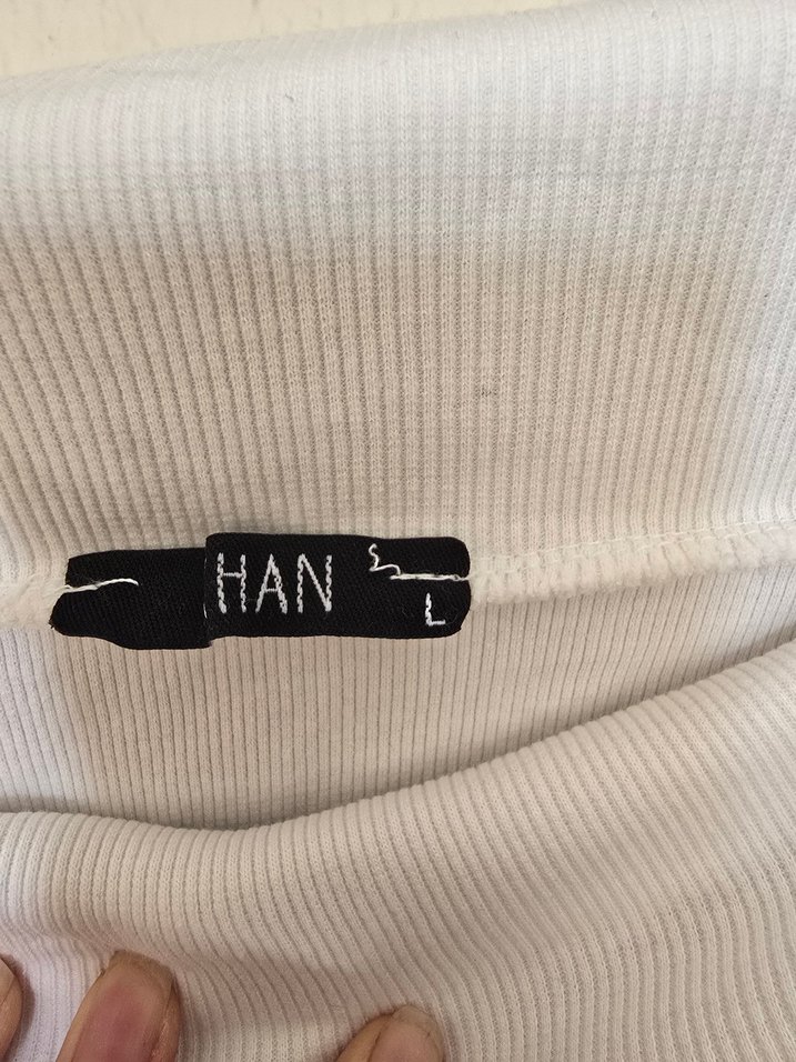 Beyaz Kayık yaka - Görsel 2