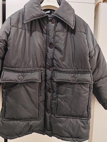 m Beden siyah Renk Siyah şişme mont