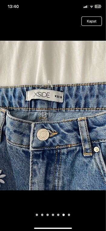 Standart Beden Beden Jeans şort