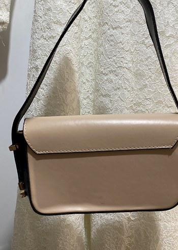 Guess Bej Deri Kadın Çanta - Görsel 6